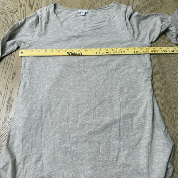 J. Jill Purejill Long Sleeve Top Tan Medium - Picture 6 of 9